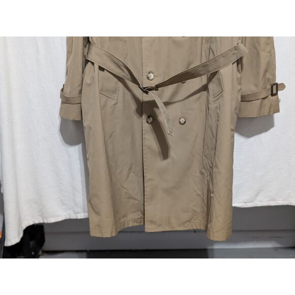 Vintage Clipper Mist All Weather Lined Trench Coat w/ Belt Men's Size 44 Long - Picture 4 of 15